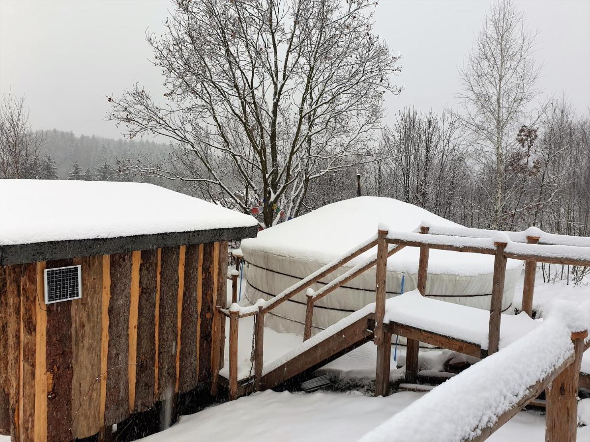 ホテルIdyllische Jurte In Der Sachsischen Schweiz ゼーブニッツ エクステリア 写真